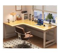 Solid Wood Gaming Desk Ergonomic L-Shaped Computer Corner Desk For Home Office, Study Writing Workstation With Slim Edge, Home Desk For Gamers Students Professionals(F-left,120x80x75cm)
