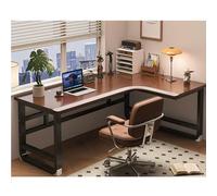 Solid Wood Gaming Desk Ergonomic L-Shaped Computer Corner Desk For Home Office, Study Writing Workstation With Slim Edge, Home Desk For Gamers Students Professionals(B-right,180x80x75cm)