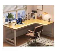 Solid Wood Gaming Desk Ergonomic L-Shaped Computer Corner Desk For Home Office, Study Writing Workstation With Slanted Edge, Home Desk For Gamers Students Professionals(F-right,160x120x75cm)