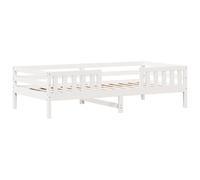 Solid Wood Single Bed Frame with Slatted Base - Suitable for Bedroom & Living Room (100 x 200 cm)