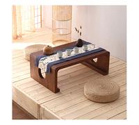 Solid Wood Zen Japanese Table Kang Table Home Low Table Bay Window Small Table Balcony Tea TableCoffee Tea End Table (Color : D) (F)