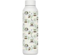 Solid X Star Wars Bouteille Thermique En Acier Inoxydable Double Parure The Mandalorian Grogu Leaves