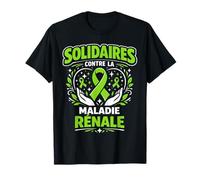 Solidaires Contre La Maladie Rénale Ruban Vert Soutien T-Shirt