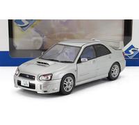 SOLIDE 1/18 IMPREZA WRX STI 2003 ARGENT MODÈLE STATIQUE DIECAST