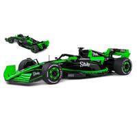 SOLIDE 1:18 MODÈLE DE VOITURE STATIQUE PROPRE F1 C44 STAKE KICK SHOWCAR 2024