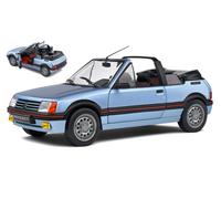 SOLIDE 1/18 PEUGEOT 205 CTI 1989 BLEU MODELISME MODÈLE STATIQUE DIECAST
