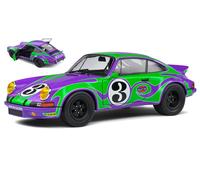SOLIDE 1/18 PORSCHE 911 RSR 3 HIPPY TRIBUTE 1973 VIOLET MODÈLE STATIQUE DIECAST