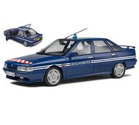 SOLIDE 1/18 RENAULT 21 TURBO BRI GENDARMERIE 1992 BLEU MODÈLE STATIQUE DIECAST