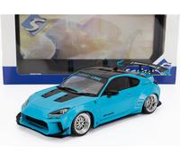 SOLIDE 1/18 TOYOTA GR86 LBWK BODY KIT COUPE 2024 BLEU MODÈLE STATIQUE DIECAST