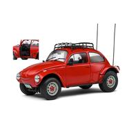 SOLIDE 1/18 VOLKSWAGEN COCCINELLE BASSE 1975 ROUGE MODÈLE STATIQUE DIECAST