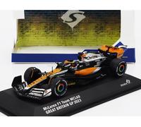 Solido Voiture miniature 1:43 McLaren MCL60 Orange Oscar Piastri – GP Grande-Bretagne 2023