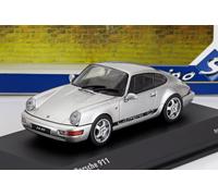 SOLIDE 1/43 PORSCHE 911 964 RS COUPE 1994 ARGENT MODÈLE STATIQUE DIECAST
