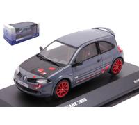 SOLIDE 1/43 RENAULT MEGANE R26 R 2009 GRIS/ROUGE MODÈLE STATIQUE DIECAST