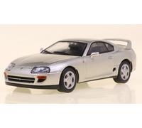 SOLIDE 1/43 TOYOTA SUPRA MKIV COUPÉ 2001 ARGENT MODÈLE STATIQUE DIECAST