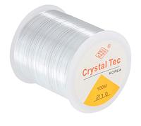 Solide 100m Fil Nylon Elastique pour Bracelet,1mm Fil Peche Transparent éLastique pour Bracelet pour La Fabrication De Bracelets Et De Bijoux,Artisanat