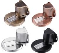 Solide Alliage de zinc lourd Porte magnétique réglable Stopper Caché Montage au sol Porte Attrape Porte découpée avec 3M autocollant - Bronze