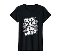 Solide comme Le roc Depuis Le Big Bang, Un astéroïde drôle T-Shirt Graphique avec Valeur, Femme, Noir, XL