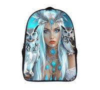solide et robuste cartable fille primaire pour adolescent et adulte hibou imprimé 3d sac à dos 2 compartiment reine unisexe impression 3d sac à dos-16,pour l'école les voyages les affaires