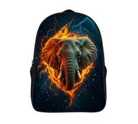 solide et robuste cartable laptop animal sacs d'école 2 compartiment éléphant pour élève d'école sacs à dos imprimé en 3d-16,garçon fille pour l'école les voyages les affaires