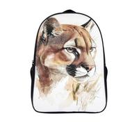 solide et robuste sac à dos de loisirs 2 compartiment animaux sauvages sac d'école loisirs puma pour adultes adolescents imprimé en 3d sacs à dos-16,pour l'école les voyages les affaires