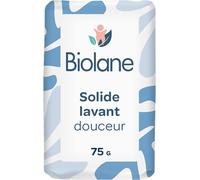 Solide Lavant Douceur - Bain Bébé - 95% D'origine Naturelle -75g - Corps Et Cheveux - Sans Savon - Fabriqué En France