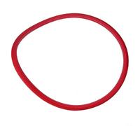 Solide, pour pneu de vélo 24 x 1 3/8 non pneumatique en caoutchouc PU, pour pignon fixe, entretien anti-crevaison, roue de rechange sans design plat (rouge)