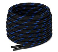 solide rond Bootlaces Longueur de 180 cm pour chaussures, Chaussures de marche, la randonnée, Bottes, Bottes de travail, DR Martens, marque Grafters Bottes de travail - Noir - noir/bleu,