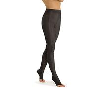 SOLIDEA Collant Femme Venere 140 Open Toe Compression Graduée 18/21 mmHg Collant 140 Deniers, Collant Femme | Collant sans orteils (Noir, 42)