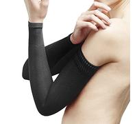 SOLIDEA Micromassage Armbands Brassards De Micromassage | Compression Graduée Décroissante 15/21 mmHg, Manchon De Compression (Noir, S)