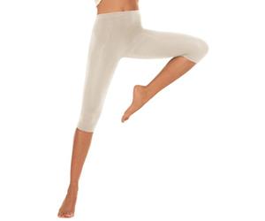 SOLIDEA Silver Wave Pantalon Style Corsaire Beige Champagne M-L