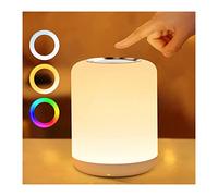 SOLIDEE Lampe De Chevet Touch Dimmable,Veilleuse Led BéBé,Avec 256 RGB Blanc Chaud Lampe De Table,Veilleuse Batterie Rechargeable Usb,Minuteur 1 Heure Pour Chambre/Salon/Enfants/Adultes