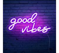 SOLIDEE Neon LED Enseigne Lumineuse avec Base Acrylique Alimenté par USB Enseigne au néon Décoratif pour Chambre Bar Club Festival Fête, Violet