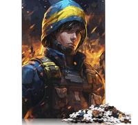Solider of Peace Rompecabezas Imposible,desafío for Adults Juego Educativo 1000 Piezas Obra De Arte De Juego De Para Adultos Y Niños A Partir De 12 Años 1000pcs (38x26cm)