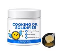 Solidifiant d'huile pour élimination - 30 ml de poudre de nettoyage naturelle, formule épaississante de graisse à action rapide, élimination sûre des déchets, poudre solidifiant de graisse de cuisine