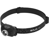 Solidline Sh5 Lampe Frontale À Led Haute Puissance Focalisable, Tête Pivotante, 350 Lumens, Portée De 190 M, Autonomie De 25 Heures Avec Jeu De Piles
