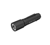 Solidline ST 8R Lampe de poche LED super lumineuse focalisable, rechargeable, 600 lumens, portée d'éclairage de 300 m, autonomie de 60 heures, batterie, système de charge flottante, clip de poche et