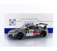 Solido Miniature Alpine A110 RGT+ Rallye du Mont Blanc 2024 (S. Loeb / L. Godey) Gris/Blanc 1/18