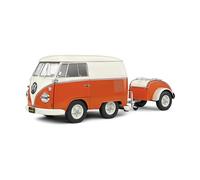 SOLIDO 1810902 MINIATURE KOOL KOMBI ORANGE & WHITE 1950 1/18