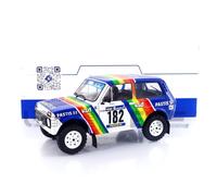 SOLIDO 1:18 LADA NIVA White #182 JABOUILLE/SARDOU Paris-Dakar 1984