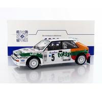 SOLIDO 1:18 Lancia Delta HF INTEGRALE White #5 A.AGHINI/S.FARNOCCHIA Rally