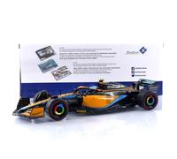 Solido Voiture miniature 1:18 McLaren MCL36 Norris Emilia Romagna GP 2022 Diecast Orange/Noir/Bleu