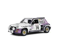 Solido 1:18 Renault 5 Turbo White #14 Auriol/NOUAILLE Rallye Lyon CHARBONNIÈ