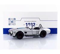 Solido Voiture miniature Shelby Cobra 427 MKII – Roadster, échappements, rayures – Argent 1:18