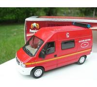 SOLIDO 1/50 METAL POMPIER PEUGEOT BOXER FOURGON SECOURS ROUTIER SDIS INDRE 21015