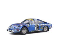 Voiture Miniature de Collection - SOLIDO 1/18 - ALPINE A110 1600S - Rallye Monte Carlo 1976 - Blue - 1804204