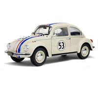 Solido- Aucun Volkswagen Beetle 1303 Herbie-1974-Echelle 1/18, 421184040, Beige, 22 X 8,5 X 11
