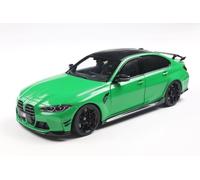 Solido BMW M3 (G80) - Berline Performance avec Toit Noir, Aile arrière, Pack aérodynamique, Voiture Miniature Diecast, Vert Signal uni, 1:18