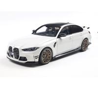 Solido BMW M3 (G80) - Berline Sport avec Double cardioïde, Accents Noirs, Jantes Bronze, détails aérodynamiques, Voiture Miniature Diecast, Blanc Alpin uni, 1:18