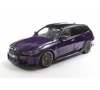 Solido BMW M3 Touring G81 - 1:18 - Voiture miniature - Violet métallisé - Modèle Die-Cast détaillé avec intérieur et moteur - Modèle officiel de collection BMW