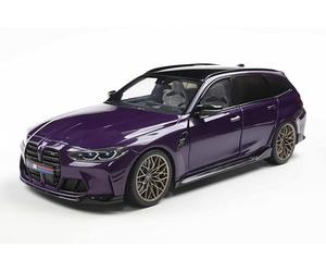 Solido BMW M3 Touring G81-1:18 - Voiture Miniature - Violet métallisé - Modèle Die-Cast détaillé avec intérieur et Moteur - Modèle Officiel de Collection BMW